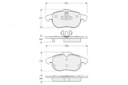 StarLine BD S318 Brake Pad Set, disc brake BDS318