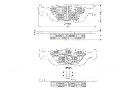 StarLine BD S079 Brake Pad Set, disc brake BDS079