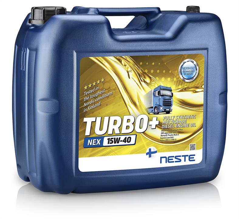 Neste 187020 Engine oil Neste Turbo + NEX 15W-40, 20 l 187020