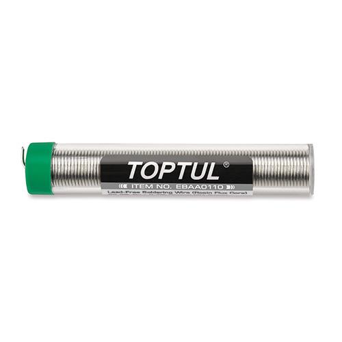 EBAA0110 Toptul Soldering wire (core made of rosin), tin Ø1 mm, in tube