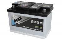 4max BAT75/510R/DC Battery 4max DEEP CYCLE 12V 75AH 510A(EN) R+ BAT75510RDC