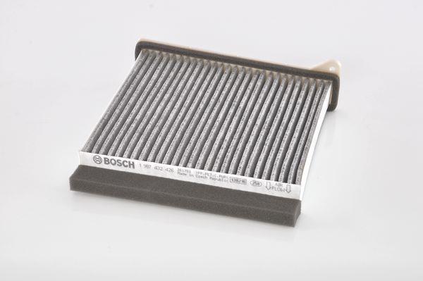 Cabin filter with activated carbon Bosch 1 987 432 426