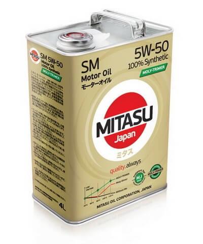 Mitasu MJ-113-4 Engine oil Mitasu PLATINUM PAO 5W-50, 4L MJ1134