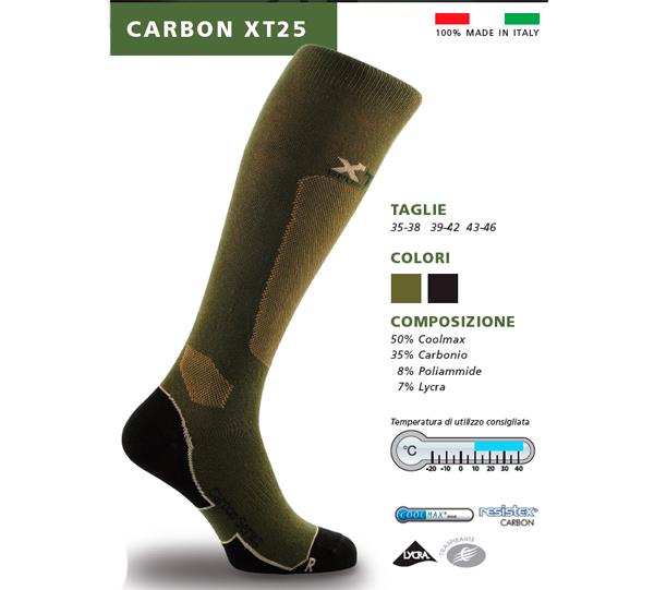 X Tech Socks Carbon XT25 Olive 39&#x2F;42 X Tech XT-SCKS-CXT25-39&#x2F;42