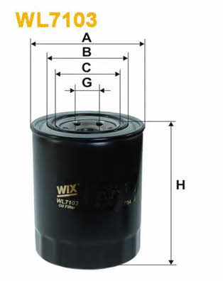 WIX WL7103 Oil Filter WL7103