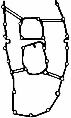Elring 919.897 Front engine cover gasket 919897