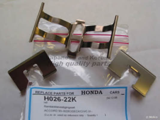 Ashuki H026-22K Mounting kit brake pads H02622K