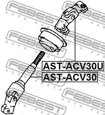 Febest Steering shaft – price 126 PLN