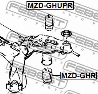 Rear shock absorber bump Febest MZD-GHUPR