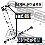 Shock absorber bushing Febest NSB-F24M