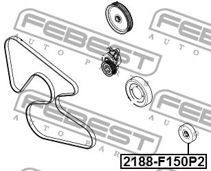 Bypass roller Febest 2188-F150P2