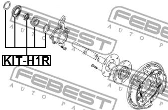 Axle bearing Febest KIT-H1R