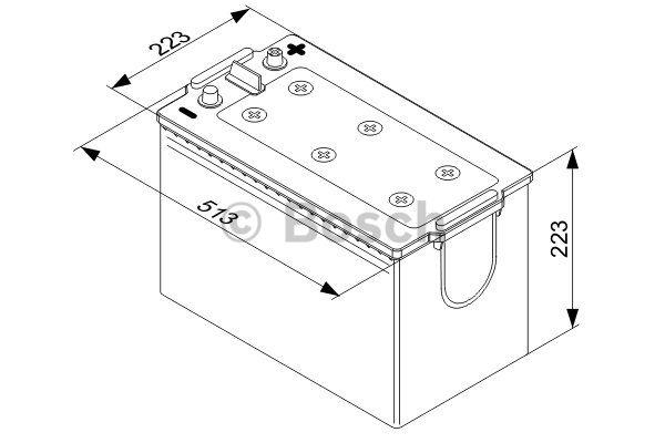 Bosch Battery Bosch 12V 180Ah 1000A(EN) L+ – price 914 PLN
