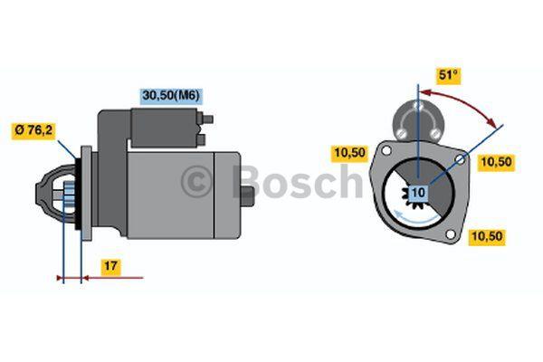 Starter Bosch 0 001 108 155