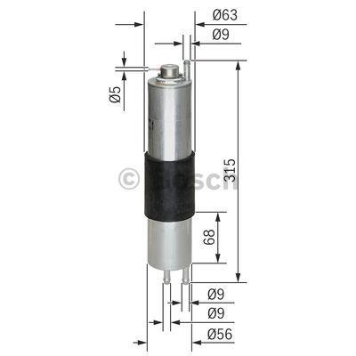 Bosch Fuel filter – price 166 PLN