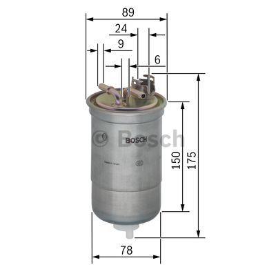 Bosch Fuel filter – price 73 PLN