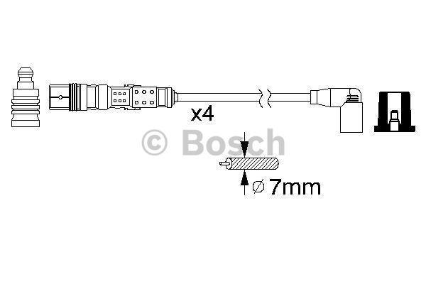 Ignition cable kit Bosch 0 986 356 312