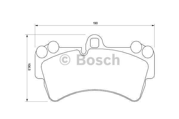 Bosch Brake pad set – price 318 PLN