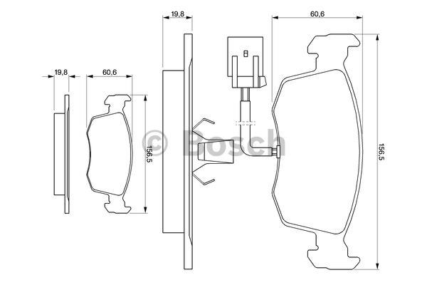 Bosch Brake pad set – price [object Object] PLN