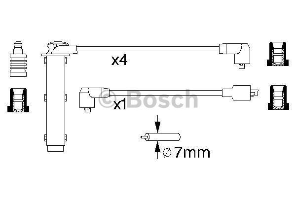 Ignition cable kit Bosch 0 986 356 748