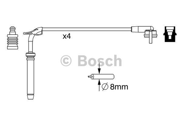 Ignition cable kit Bosch 0 986 357 245