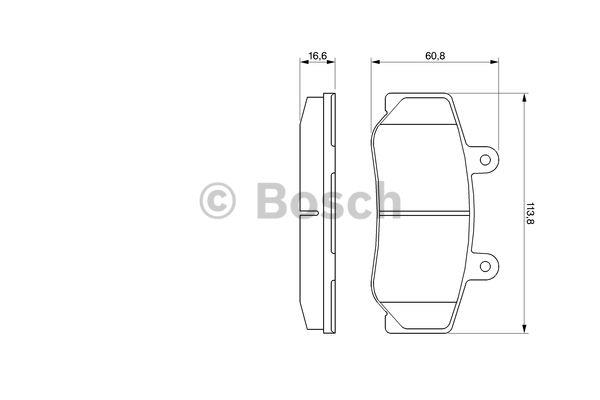 Bosch Brake pad set – price [object Object] PLN