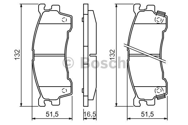 Bosch Brake pad set – price [object Object] PLN