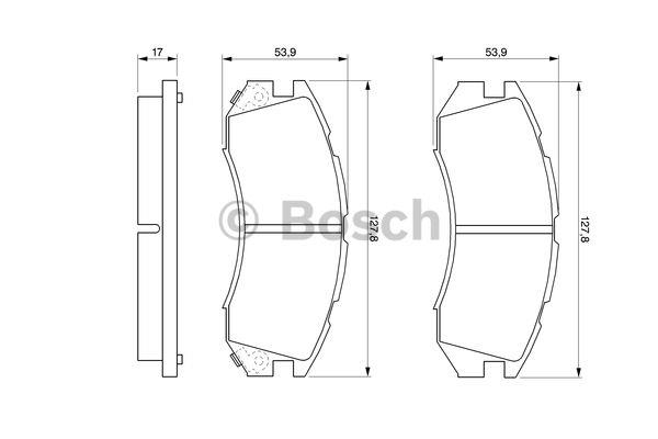 Bosch Brake pad set – price [object Object] PLN