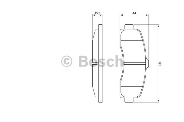 Bosch Brake pad set – price 93 PLN
