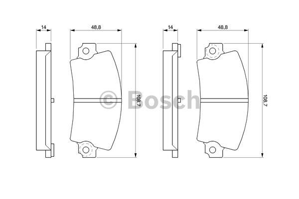 Bosch Brake pad set – price [object Object] PLN