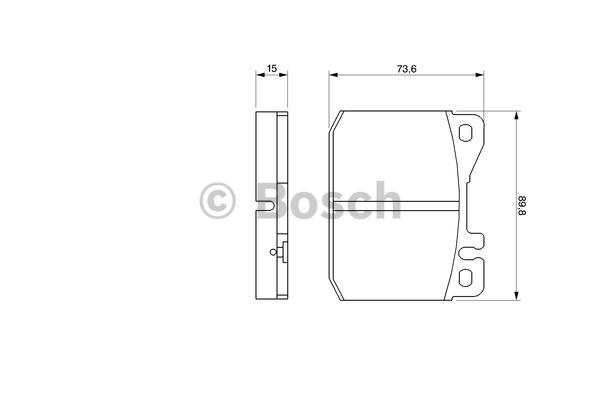 Bosch Brake pad set – price [object Object] PLN
