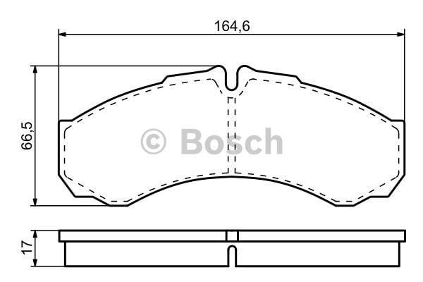 Bosch Brake pad set – price 117 PLN