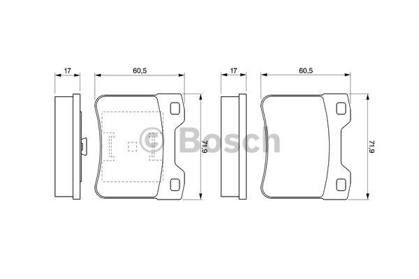 Bosch Brake pad set – price 93 PLN