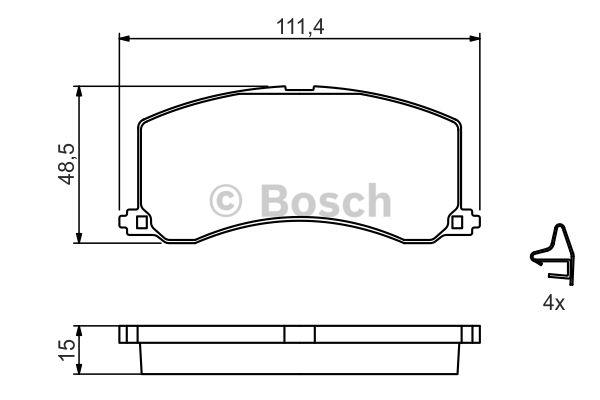 Bosch Brake pad set – price [object Object] PLN