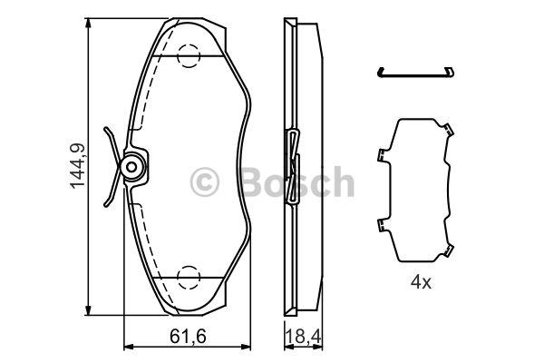 Bosch Brake pad set – price [object Object] PLN