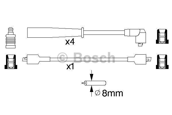 Bosch Ignition lead set – price 72 PLN