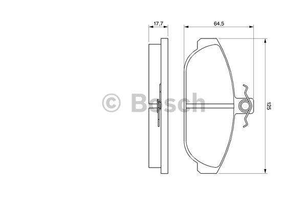 Bosch Brake pad set – price [object Object] PLN