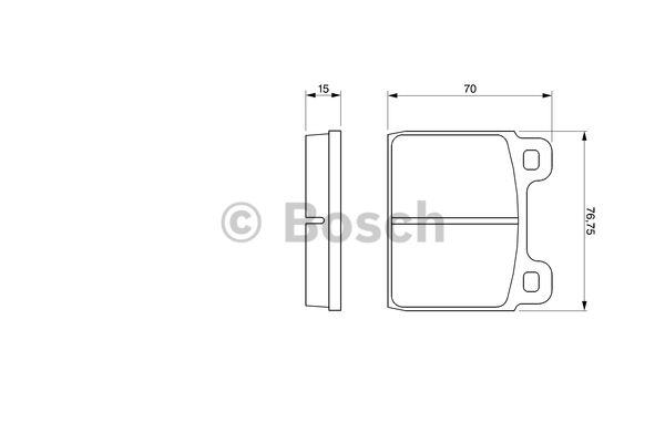 Bosch Brake pad set – price [object Object] PLN