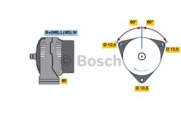 Alternator Bosch 0 124 325 118