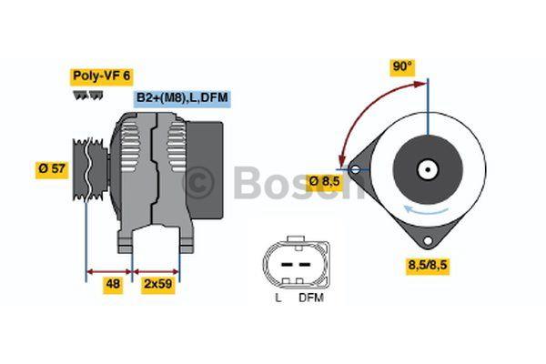 Bosch Alternator – price [object Object] PLN