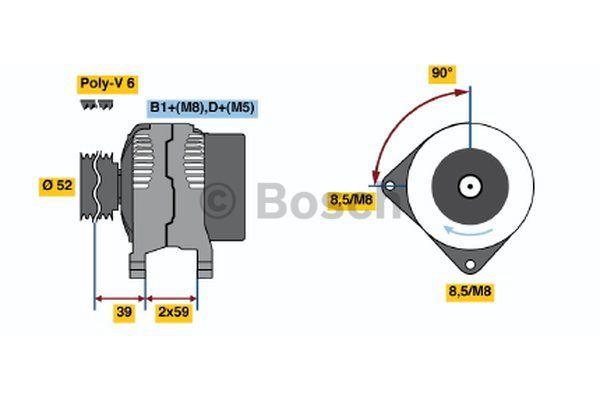 Bosch Alternator – price [object Object] PLN