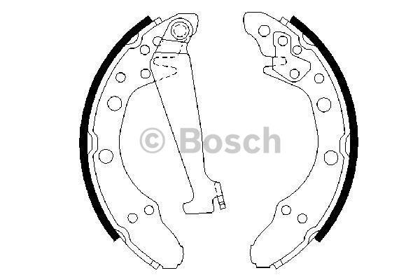 Brake shoe set Bosch 0 986 487 270