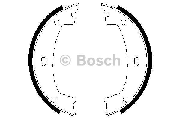 Bosch Handbrake shoes – price 93 PLN