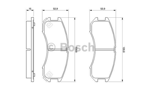 Bosch Brake pad set – price [object Object] PLN