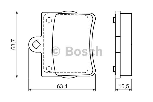 Bosch Brake pad set – price 16 PLN