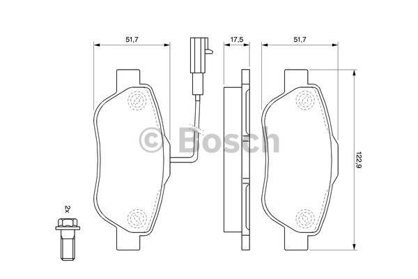 Bosch Brake pad set – price 141 PLN