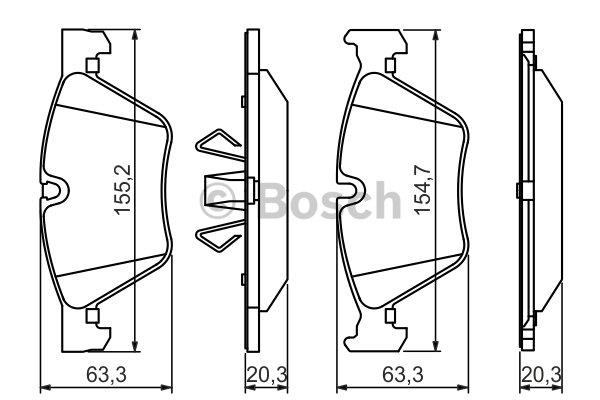 Bosch Brake Pad Set, disc brake – price 219 PLN