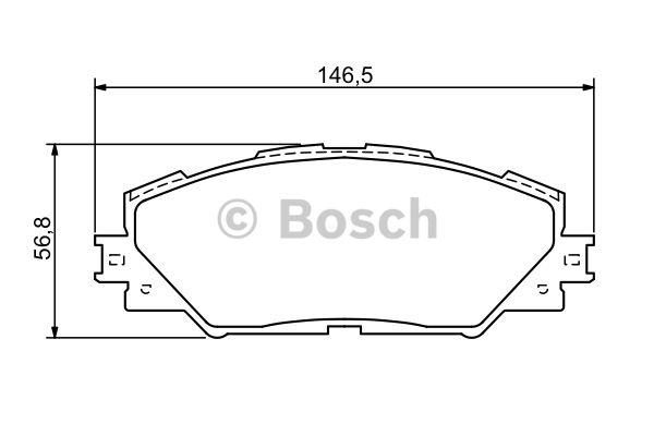 Bosch Brake pad set – price 161 PLN