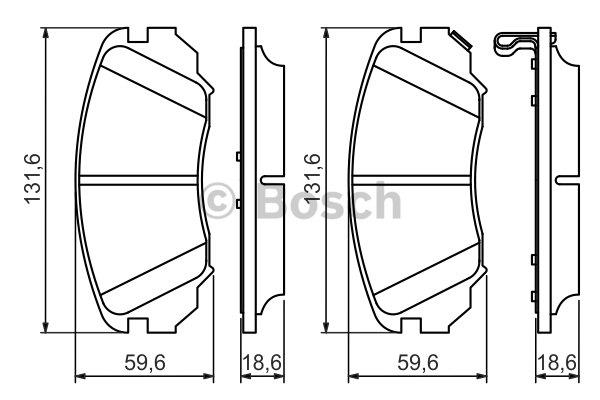 Brake Pad Set, disc brake Bosch 0 986 494 279