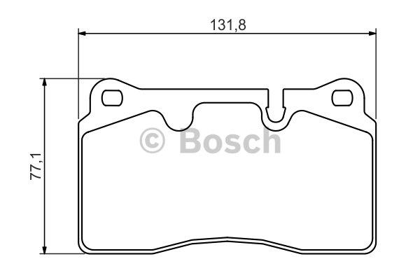 Bosch Brake pad set – price 215 PLN